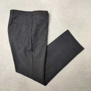 Hugo Boss Pants Mens 34x31 Gray Slim Wool Viscose Lined Genesis Dress Slacks